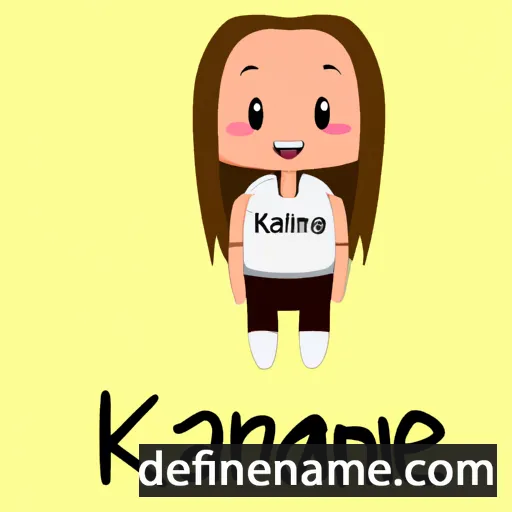 cartoon of the name Kianne