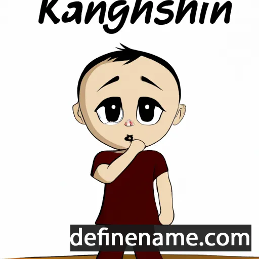 cartoon of the name Kianush