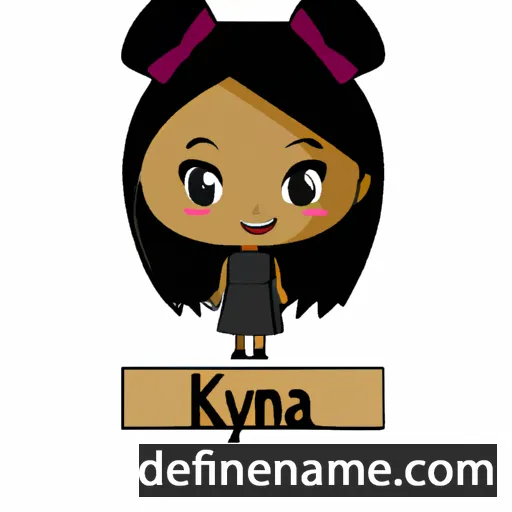 cartoon of the name Kianya