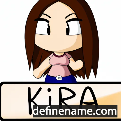 cartoon of the name Kiara