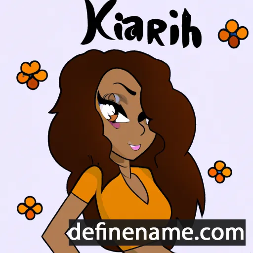 cartoon of the name Kiarah