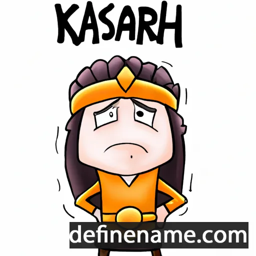 cartoon of the name Kiarash