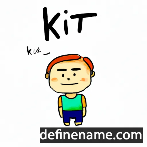 cartoon of the name Kiat