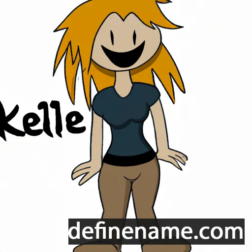 cartoon of the name Kiele