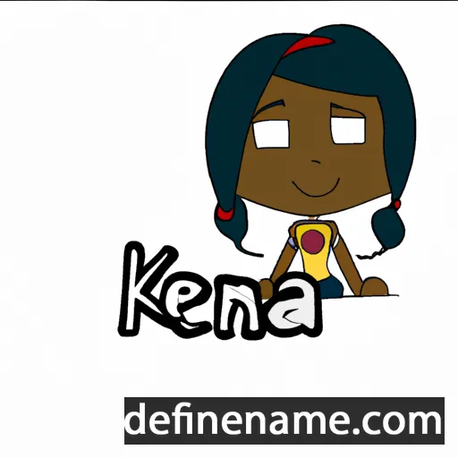 cartoon of the name Kiena