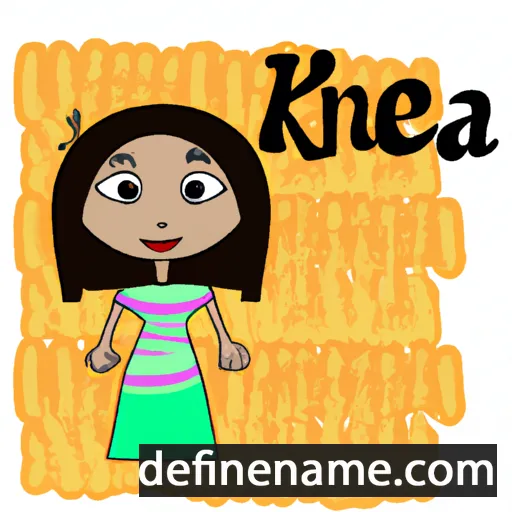 cartoon of the name Kiena