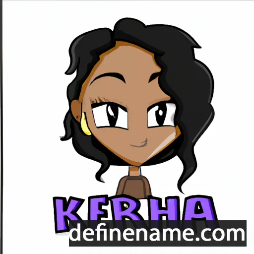 cartoon of the name Kierah