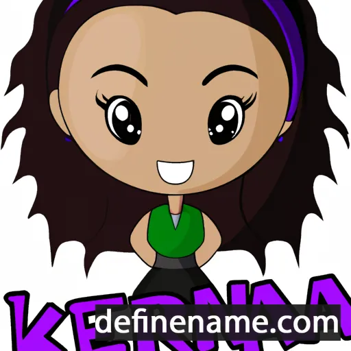 cartoon of the name Kierana