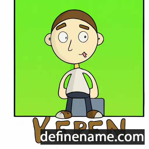 cartoon of the name Kieren