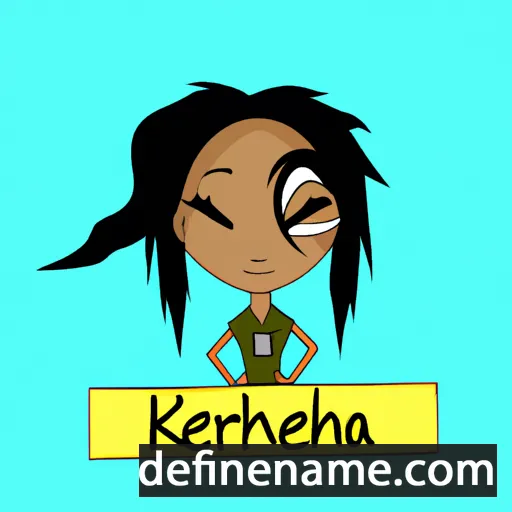 cartoon of the name Kierrah