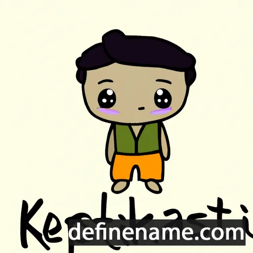 cartoon of the name Kiettisak