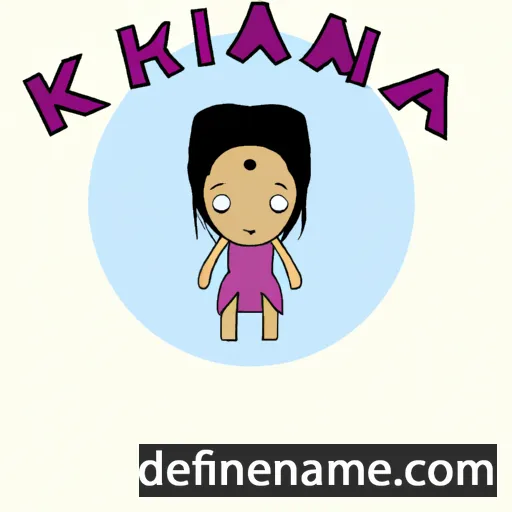 cartoon of the name Kihana