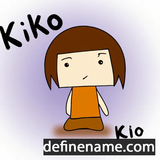 cartoon of the name Kiiko