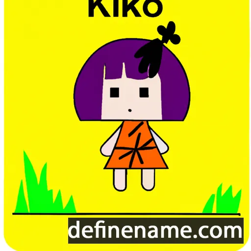 cartoon of the name Kikako