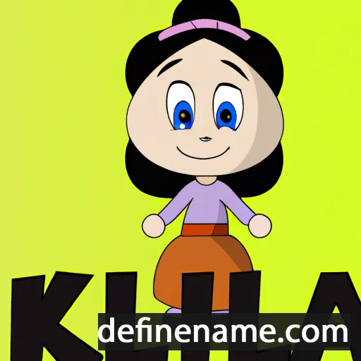 cartoon of the name Kilia