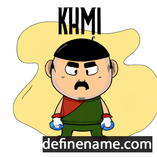 cartoon of the name Kim-un-kamuy