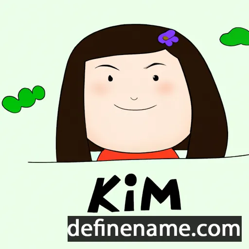 cartoon of the name Kim