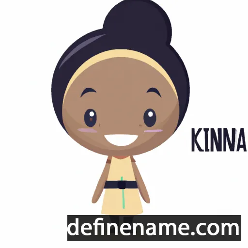 cartoon of the name Kimani