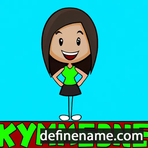 cartoon of the name Kimberlynne