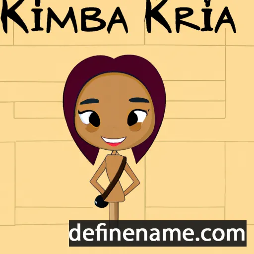 cartoon of the name Kimbria