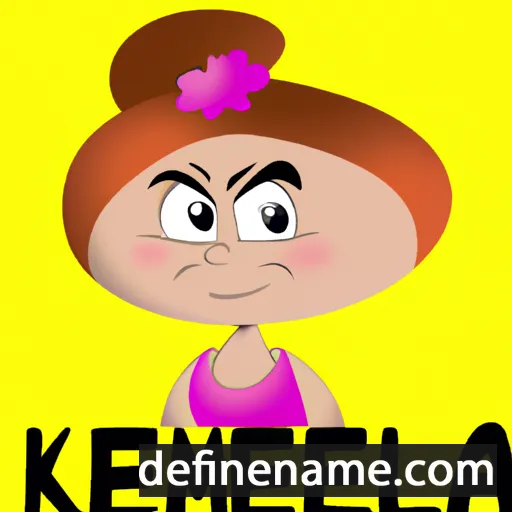 cartoon of the name Kimela