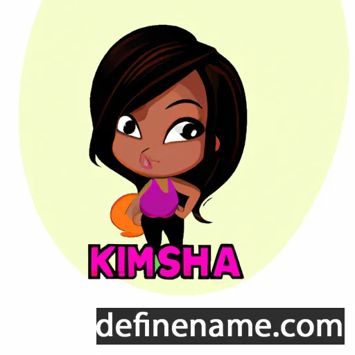 cartoon of the name Kimesha