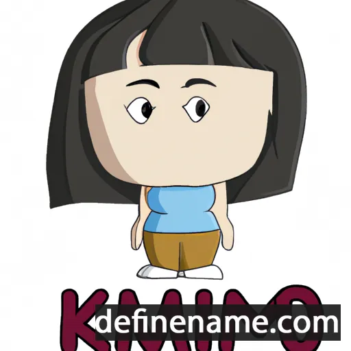 cartoon of the name Kimi