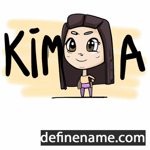 cartoon of the name Kimia