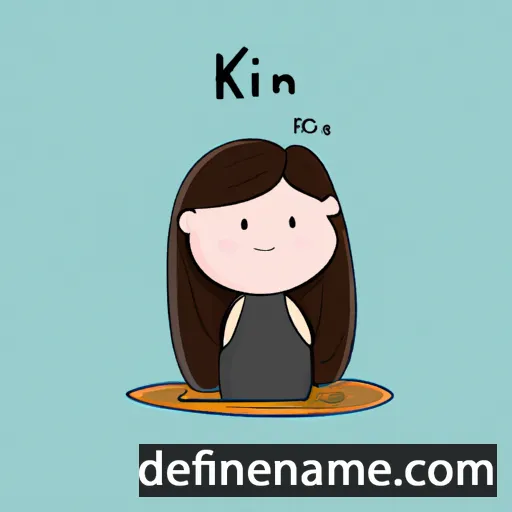 cartoon of the name Kimlinh