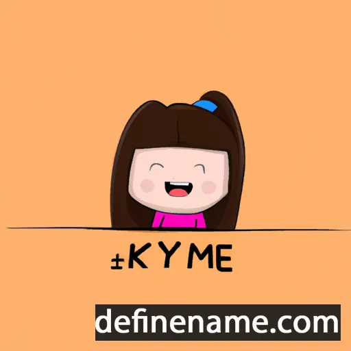 cartoon of the name Kimmye