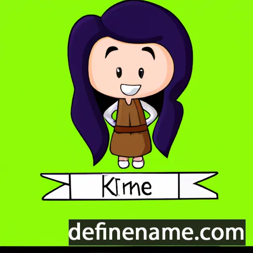 cartoon of the name Kimrie