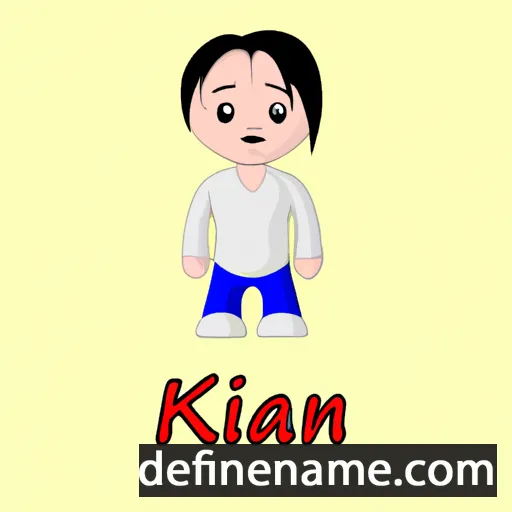 cartoon of the name Kinaan