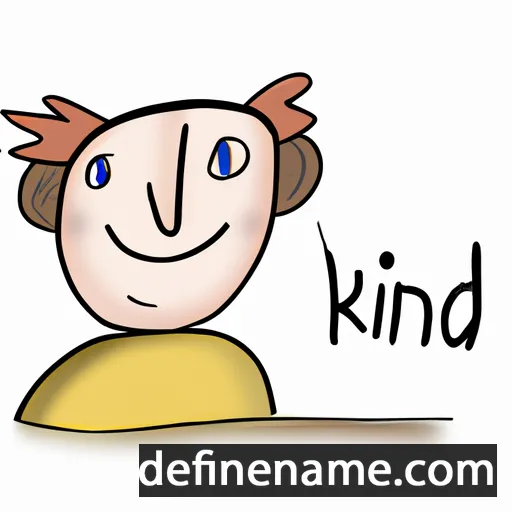 cartoon of the name Kind