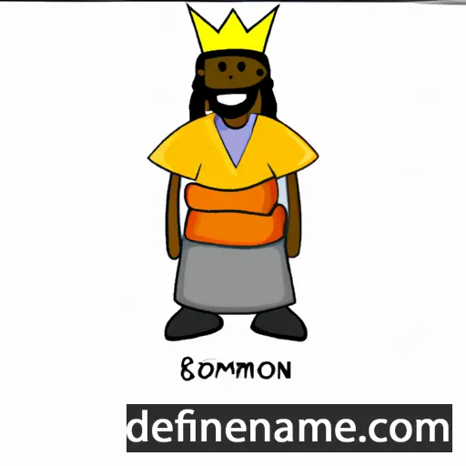 cartoon of the name Kingsolomon