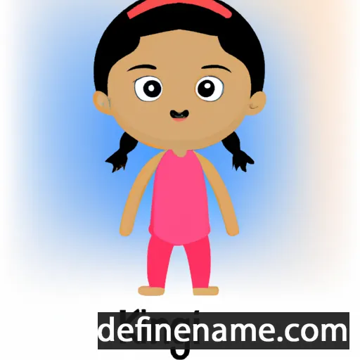 cartoon of the name Kinjal