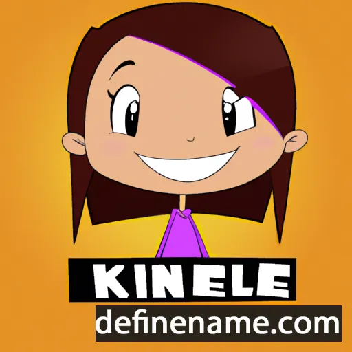 cartoon of the name Kinlee