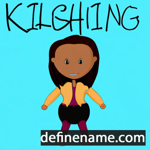 cartoon of the name Kinsleigh