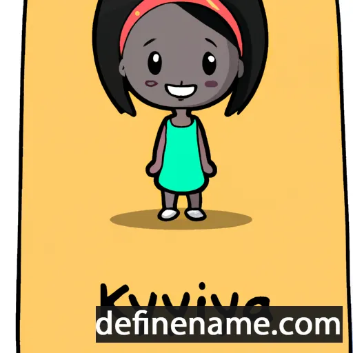 cartoon of the name Kinya