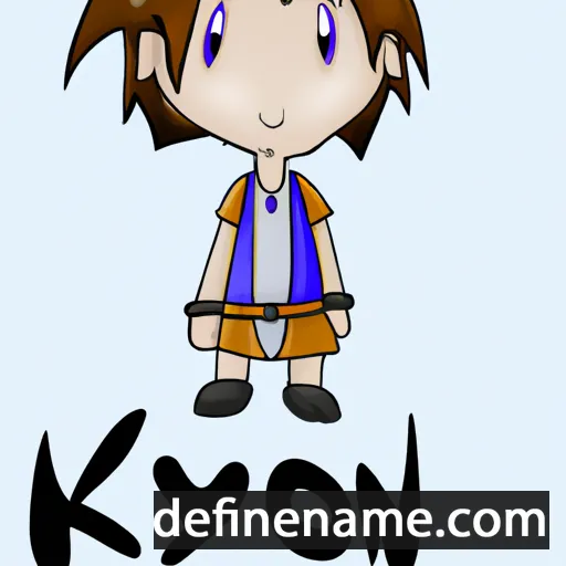 cartoon of the name Kinyon