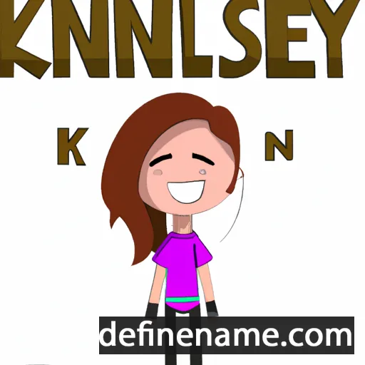 cartoon of the name Kinzley