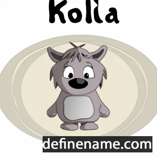 cartoon of the name Kiola