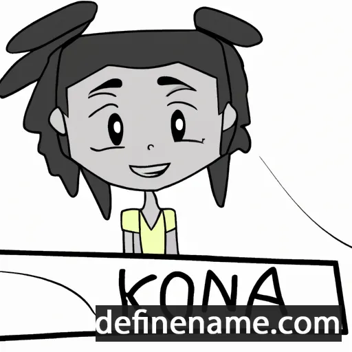 cartoon of the name Kiona