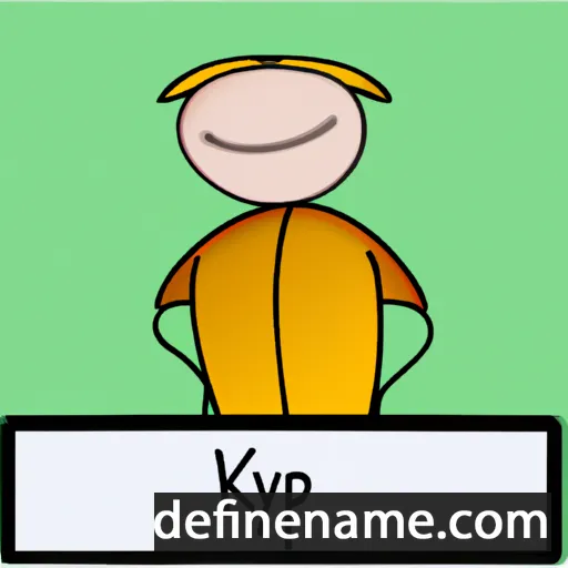 cartoon of the name Kiplyn