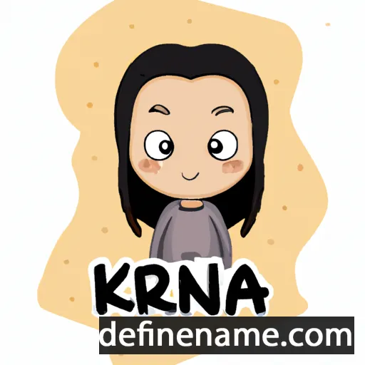 cartoon of the name Kirana