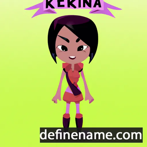 cartoon of the name Kirena