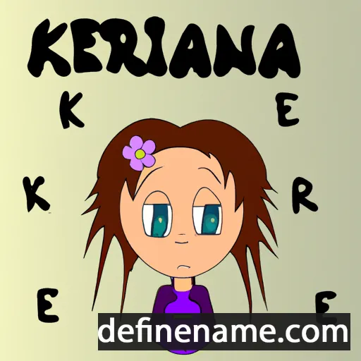 cartoon of the name Kiriena