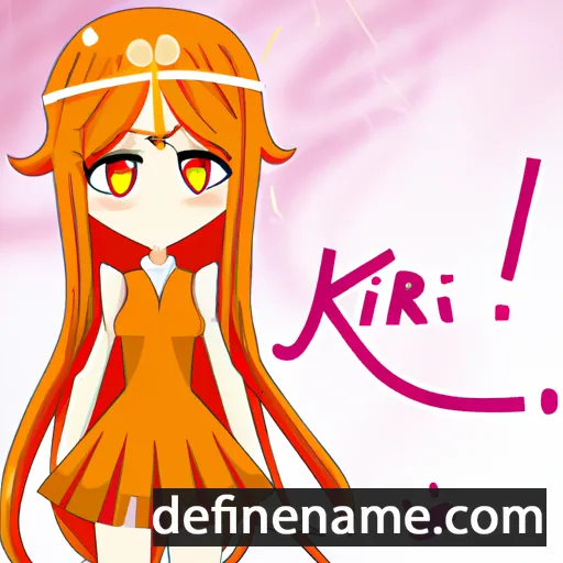 cartoon of the name Kirika