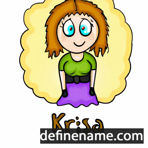 cartoon of the name Kirsa