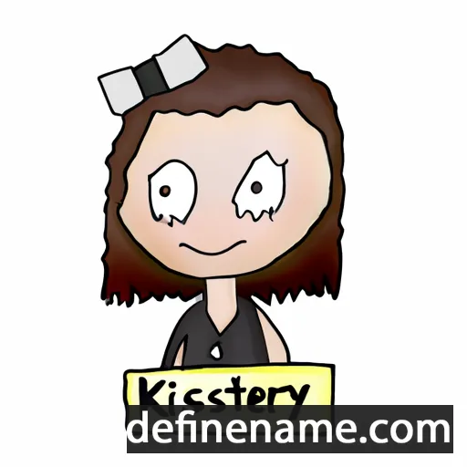 cartoon of the name Kirstey