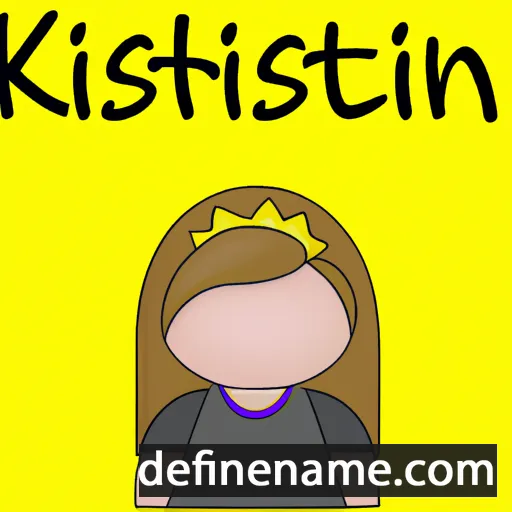 cartoon of the name Kirstin